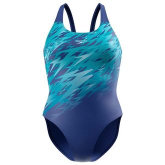 Speedo Hyperboom Placement Muscleback Badeanzug f&uuml;r Damen | blau