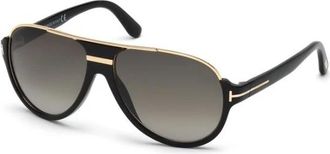 Tom Ford Authentieke Dimitry Bril Premium Kwaliteit - unisex - Zonnebrillen - Zwart - 59 MM - Accessoires