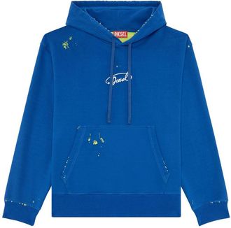 Diesel S-Macs-L2 cotton hoodie - men - Cotton - S - Blue