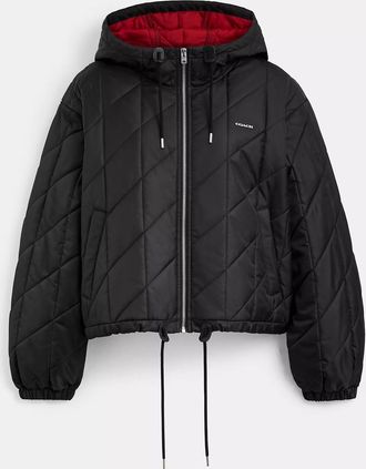 Coach Quilted Blouson Hoodie
