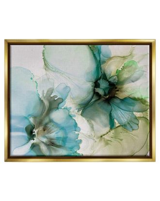 Stupell Industries Abstract Flower Petals Blooming Framed Floater Canvas Wall Art By Emma Catherine Debs