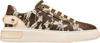 Bally Malya B-Monogram Floral Low-Top Sneakers, Brand Size 39 ( US Size 8.5 )