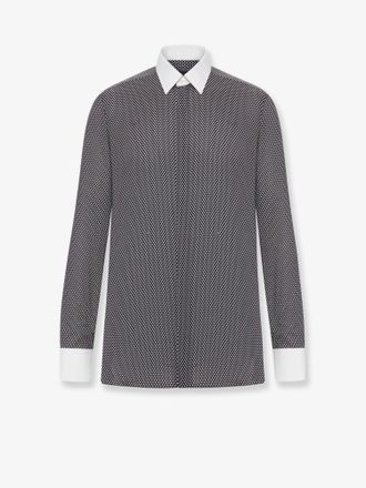 Tom Ford Camicia in cotone con microfantasia - TOM FORD - gender_Man