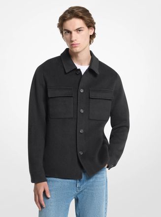 Michael Kors Joshua Wool Blend Shirt Jacket