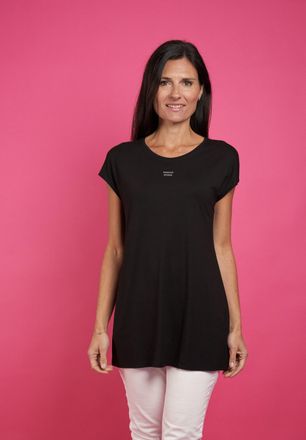 Seidel Moden T-Shirt SEIDEL MODEN, Damen, Gr. 54, schwarz,99, Jersey, Obermaterial: 95% Viskose, 5% Elasthan, unifarben, regular fit taillenbedeckt, Rundhals, Shir