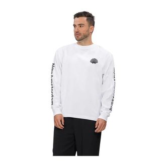 New Amsterdam Surf Association Logo Longsleeve - Heren - Tops - Wit - Maat: XL Katoen