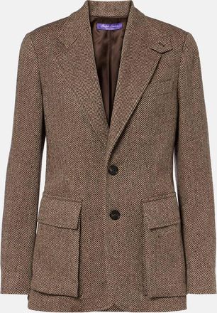 Ralph Lauren Collection Blazer Preston II in tweed a spina di pesce