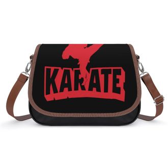 Generic Karate Womens Crossbody Bag Fashion Shoulder Handbags Message Tote Bag with Adjustable Strap