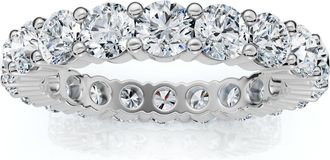 Pompeii3 3Ct Mary Diamond Eternity Wedding Ring 14k Gold or Platinum Lab Grown EF/VS