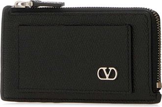 Valentino Garavani Mens Purse Card Holder Black