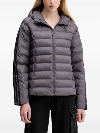 adidas Originals hooded jacket - women - Fabric - L - Grey