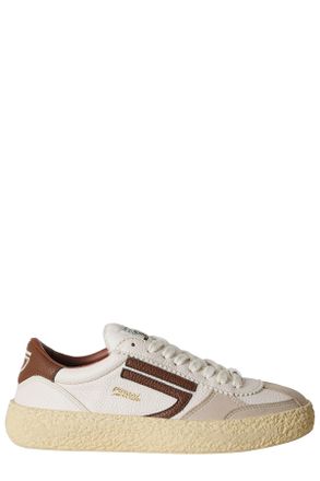 Puraai Cream 1.01 Vintage Suede-Leather Low-Top Sneakers