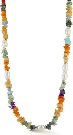 Sphera Milano Multicolor Beaded Necklace in Gold at Nordstrom Rack