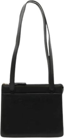 Chanel Pre-owned Leren 2way Schoudertas - Dames - Vintage Schoudertas - Zwart - ONE Size - Leer - Vintage