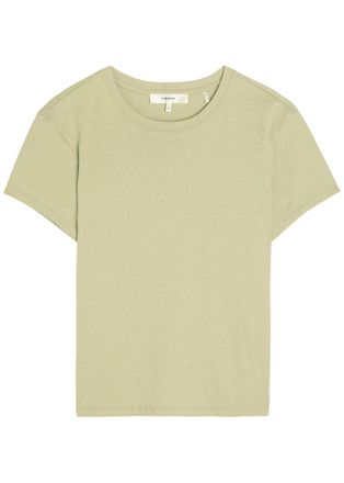 Frame Denim The Vintage Baby Cotton-blend T-shirt - Green - S (UK8-10 / S)