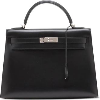 Herm&egrave;s Borsa a tracolla Kelly II Sellier 32 in pelle Box Calf 2001 - Nero