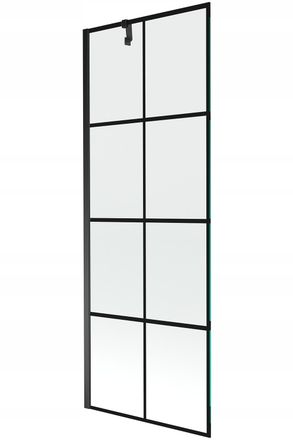 Desconocido Desconocido - Mampara De Ba&ntilde;era 1 Hoja Vidrio Transparente, 70x150 Cm, Perfil Negro