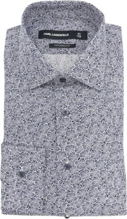 Karl Lagerfeld Shirts > Casual Shirts - Heren - Casual Overhemden - Blauw - 3XL - Overhemden