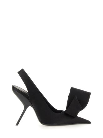 Ferragamo Black Slingback Pumps