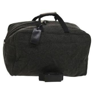 Prada Pre-owned Wool prada-bags - Dames - Pre-owned - Grijs - Maat: ONE Size Wol