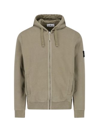 Stone Island Felpa Zip Logo