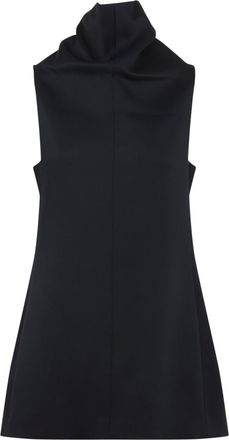 Khaite Black Daria Acetate Mini Dress-Donna