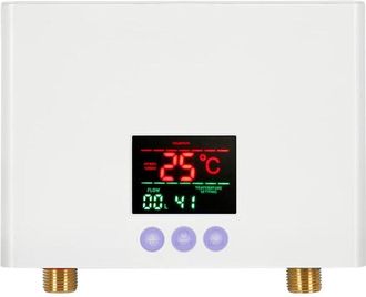 OEM Mini Calentador De Agua El&eacute;ctrico, Calentador De Agua Instant&aacute;neo De Pared De 3 Kw Con Pantalla Led, Ajuste De Temperatura De 3 Niveles, Control Remot