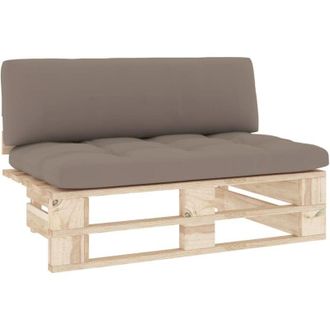 vidaXL Divano Centrale Giardino su Pallet in Legno di Pino Impregnato vidaXL