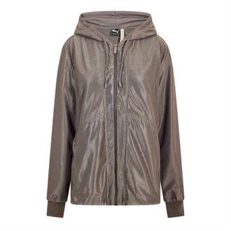 Puma Dames/Dames Metallic Jas met Capuchon (Paars)