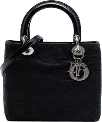 Dior Pre-owned Lady Dior Handtas - Dames - Vintage Handtas - Zwart - ONE Size - Leer - Vintage