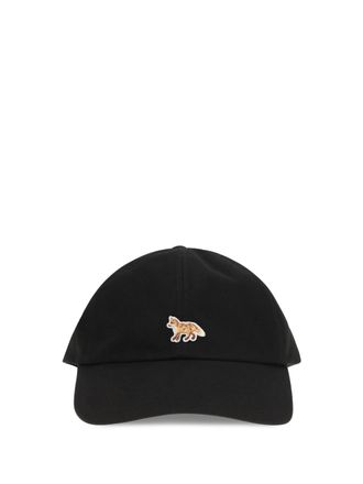 Maison Kitsun&eacute; MRUAH12WB0026 Embroidered Baby Fox Baseball Cap - Black