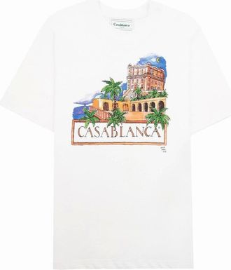 Casablanca Mens Casablanca Amour Maroc T Shirt White - Size: 42