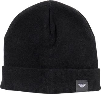 Emporio Armani Zwarte hoeden - Stijlvol ontwerp - unisex - Hoeden - Zwart - L - Accessoires