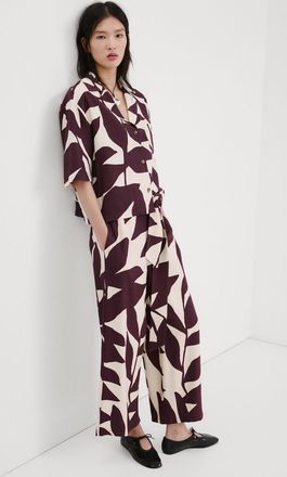 Mango Camicia maniche corte stampata grezzo - Donna - XXS - MANGO