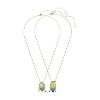 Swarovski Minions James en Henry Ketting Set - Dames - Kettingen - Veelkleurig - ONE Size - Accessoires
