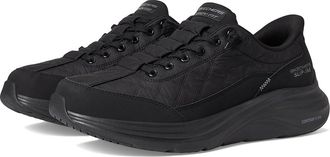 Skechers Contour Foam Cozy Fit Hands Free Slip-In Mens Shoes Black/Black : 10.5 D - Medium, Textile