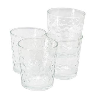Gibson Home 4 Piece 13.5 Ounce Bubble Double Old-Fashioned Glassware Set in Clear at Nordstrom