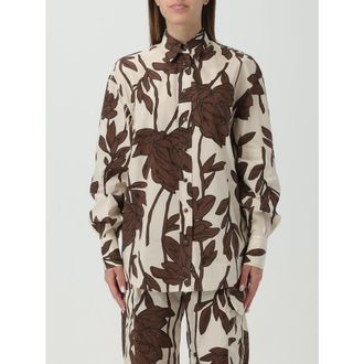 Brunello Cucinelli Panama Tobacco Floral Print Shirt, Size XXS