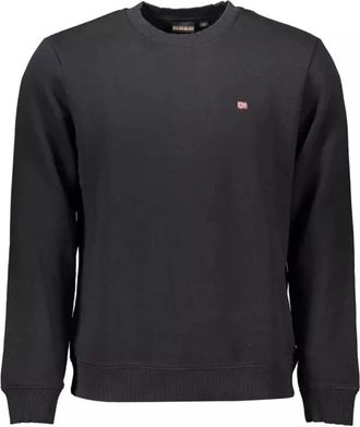 Napapijri Elegant Logo Sweatshirt - Heren - Sweatshirts - Zwart - 2XL - Katoen - Hoodies & sweatvesten