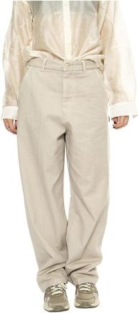 Carhartt Work in Progress Wide Broeken - Dames - Wijde Broeken - Beige - L - Broeken