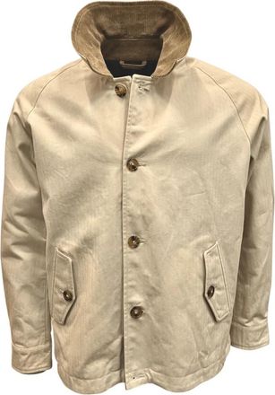 Baracuta Dry Wax Harrington Jack Ecru - Heren - Zomerjassen - Beige - 3XL - Katoen - Jassen