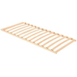 vidaXL Base De Lamas Marr&oacute;n 90 X 190 Cm Madera De Haya Maciza Vidaxl