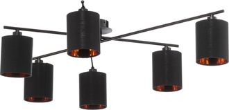 Lindby Lindby L&aacute;mpara De Techo pellinora En Negro Metal