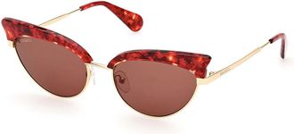 Max & Co. MO0102 54E Womens Sunglasses Gold Size 56