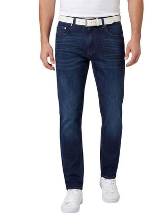 Pierre Cardin Jeans Pierre Cardin Lyon Tapered Fit donkerblauw effen