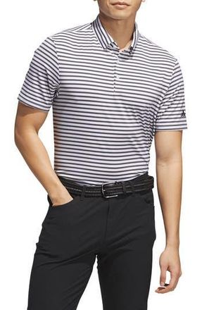 adidas Golf Ultimate Stripe Performance Polo in White/Grey at Nordstrom Rack, Size Xx-Large