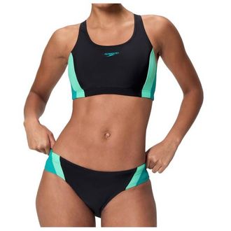 Speedo Colourblock Splice 2 Piece 2.0 Bikini f&uuml;r Damen | rosa