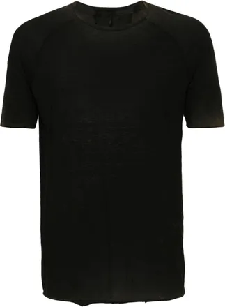 Masnada bleach-effect T-shirt - men - Cotton - 50 - Black