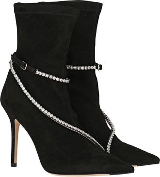 Jimmy Choo London Talika Str 100 Suede Bootie