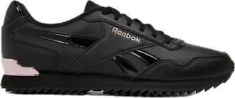 Reebok Womens Royal Glide Ripple Clip Trainers Triple Black 4 UK